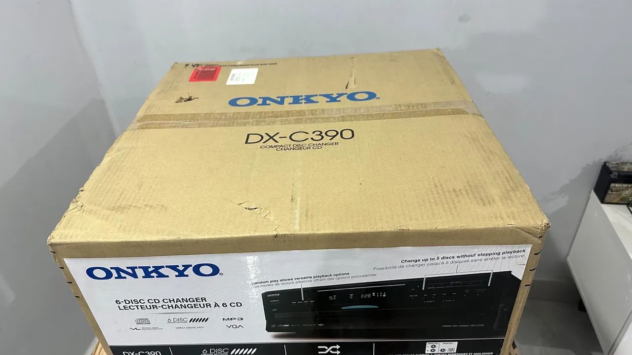 Cd player ONKYO DX-C390 Novo - Foto 4