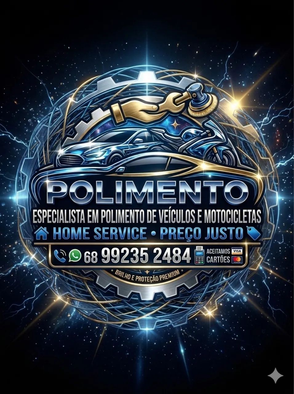 Polimento de motos e carros 