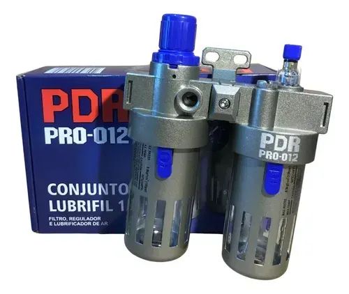 CONJUNTO LUBRIFIL 1/2 POL PDR PRO-012 FILTRO, REGULADOR E LUBRIFICADOR DE AR  - Foto 3