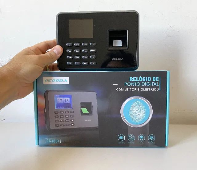 Relógio de ponto digital com leitor biométrico Ecooda EC3031 - Foto 2
