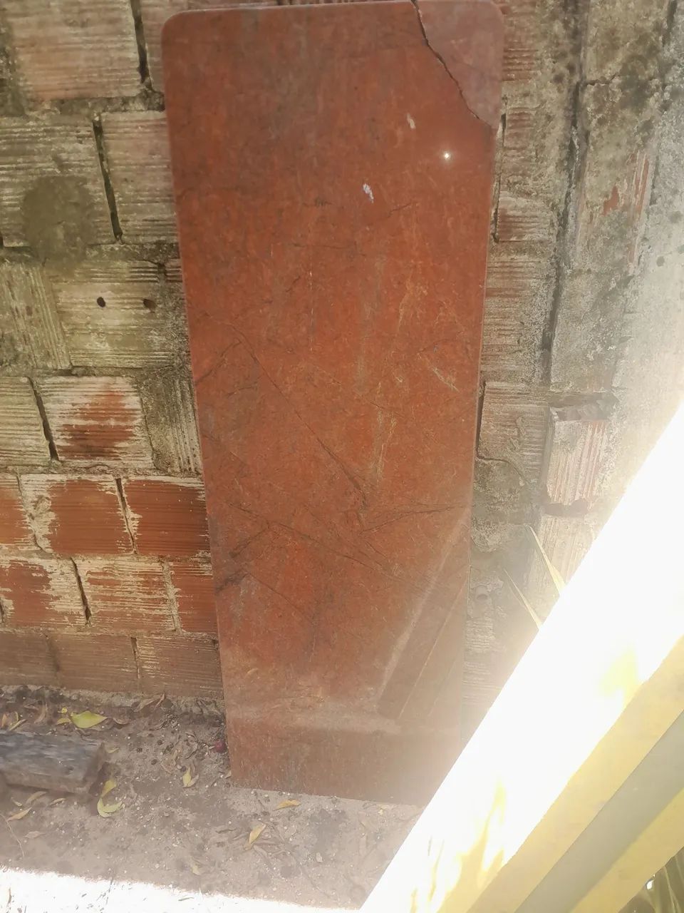 Pedra de granito vermelha