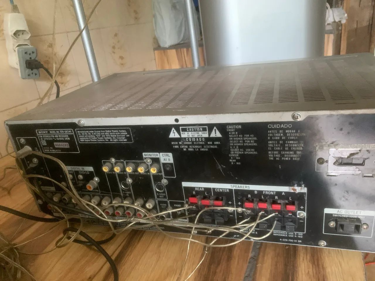 receptor de áudio e vídeo da Sony, com modelos possíveis como o STR-DE545 ou STR-DE445 - Foto 4