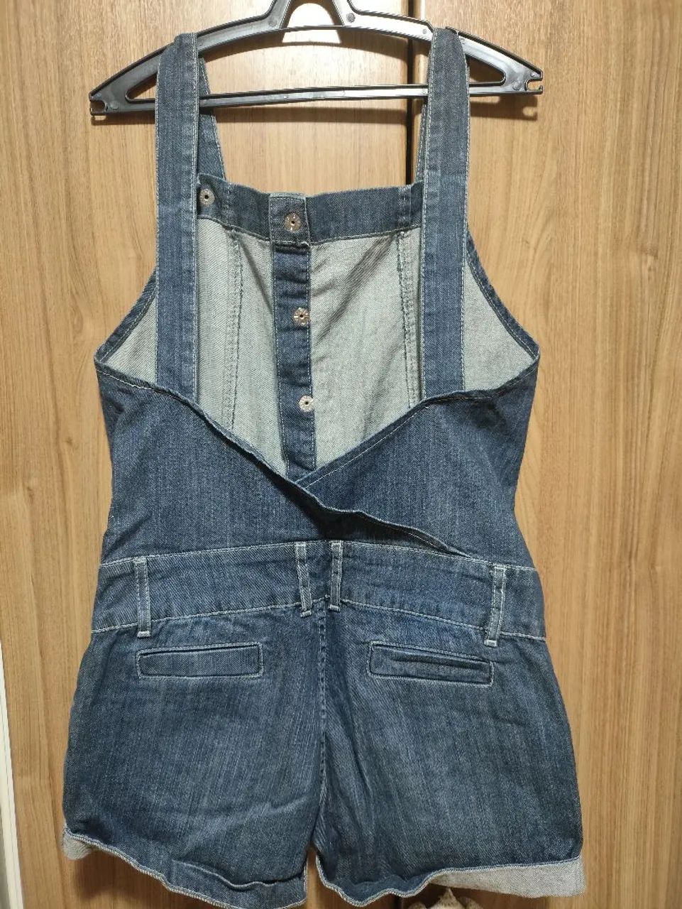 Jardineira Jeans Tamanho 42 - Foto 2
