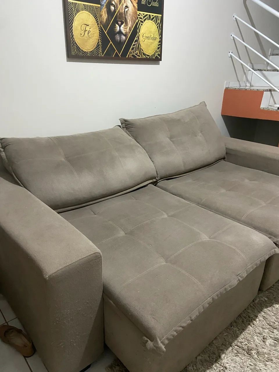Sofá grande reclinável e retrátil - Sofás e Poltronas - Jardim