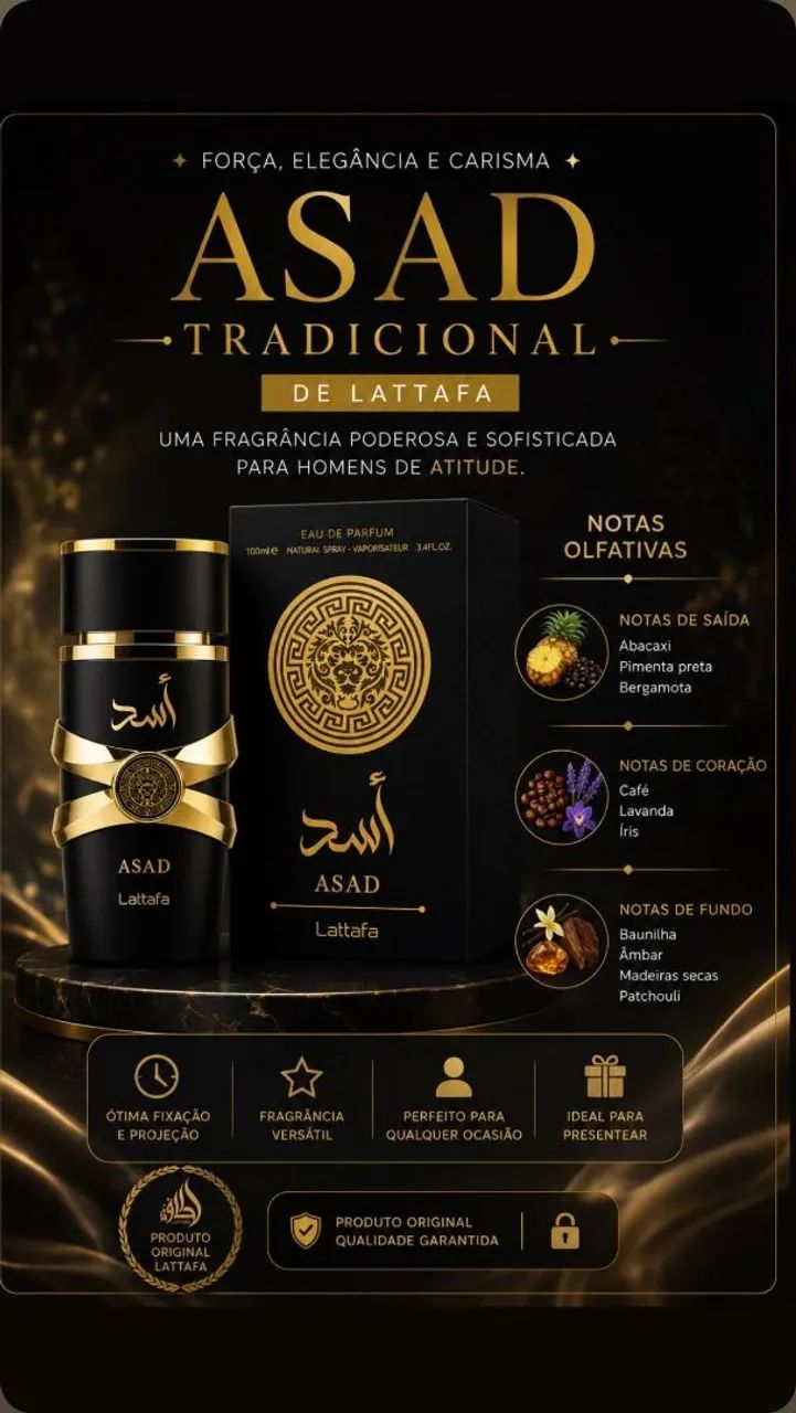 Perfume Árabe Lattafa Asad tradicional 100 ml  - Foto 3
