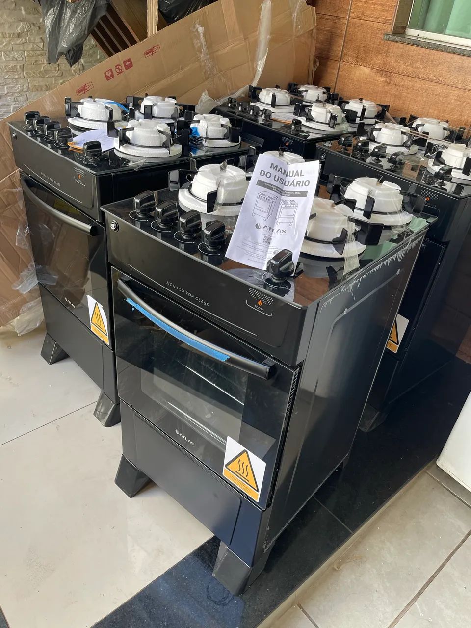 Fogão mesa vidro Mônaco! Entrego sem taxa