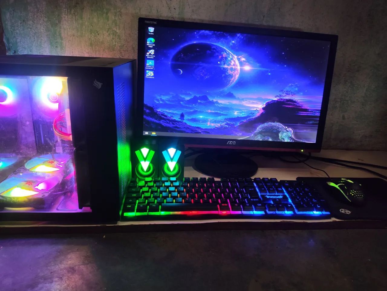 ? PC GAMER COMPLETO RGB - R$ 1.200 ? - Foto 4