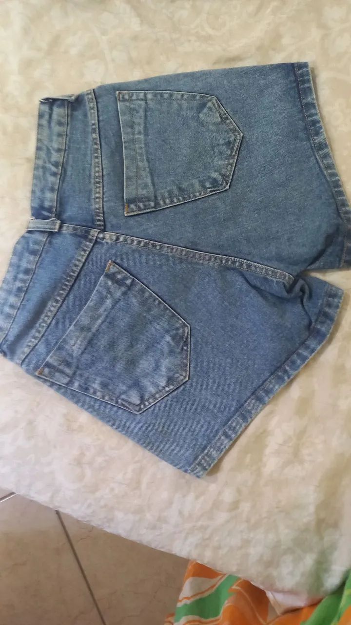 Shorts jeans num 38 pouco usados - Foto 3