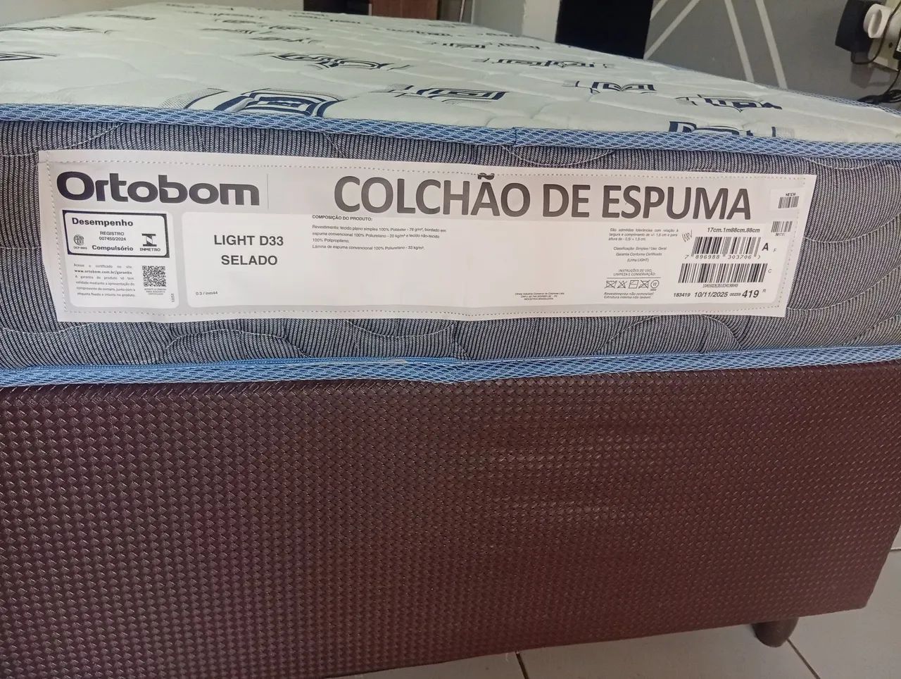 Cama solteiro + base colchão Ortobom D33 - Foto 2