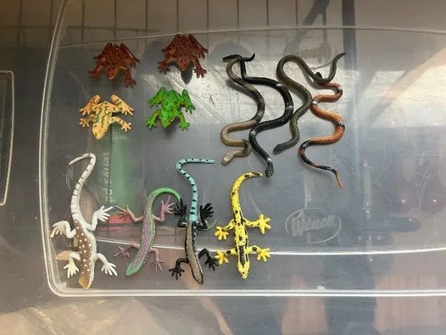 Figuras Vintage sapos, cobras e lagardos - Foto 2