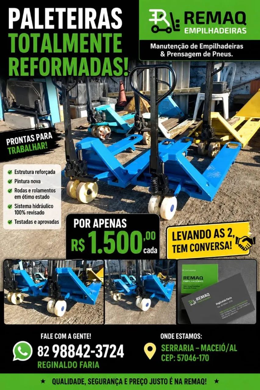 Paleteiras reformadas 2 tn