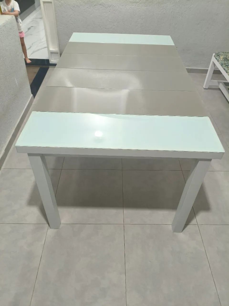 Mesa 8 lugares vidro retrátil  - Foto 2