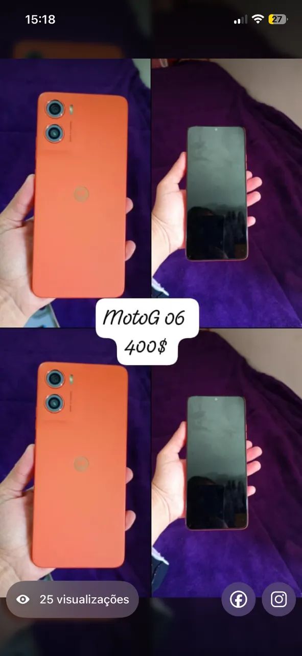 Celular moto g 06