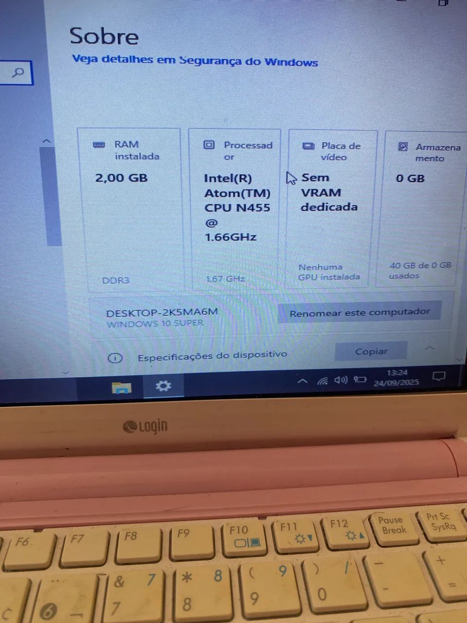 NOTEBOOK HP ROSA - Foto 5