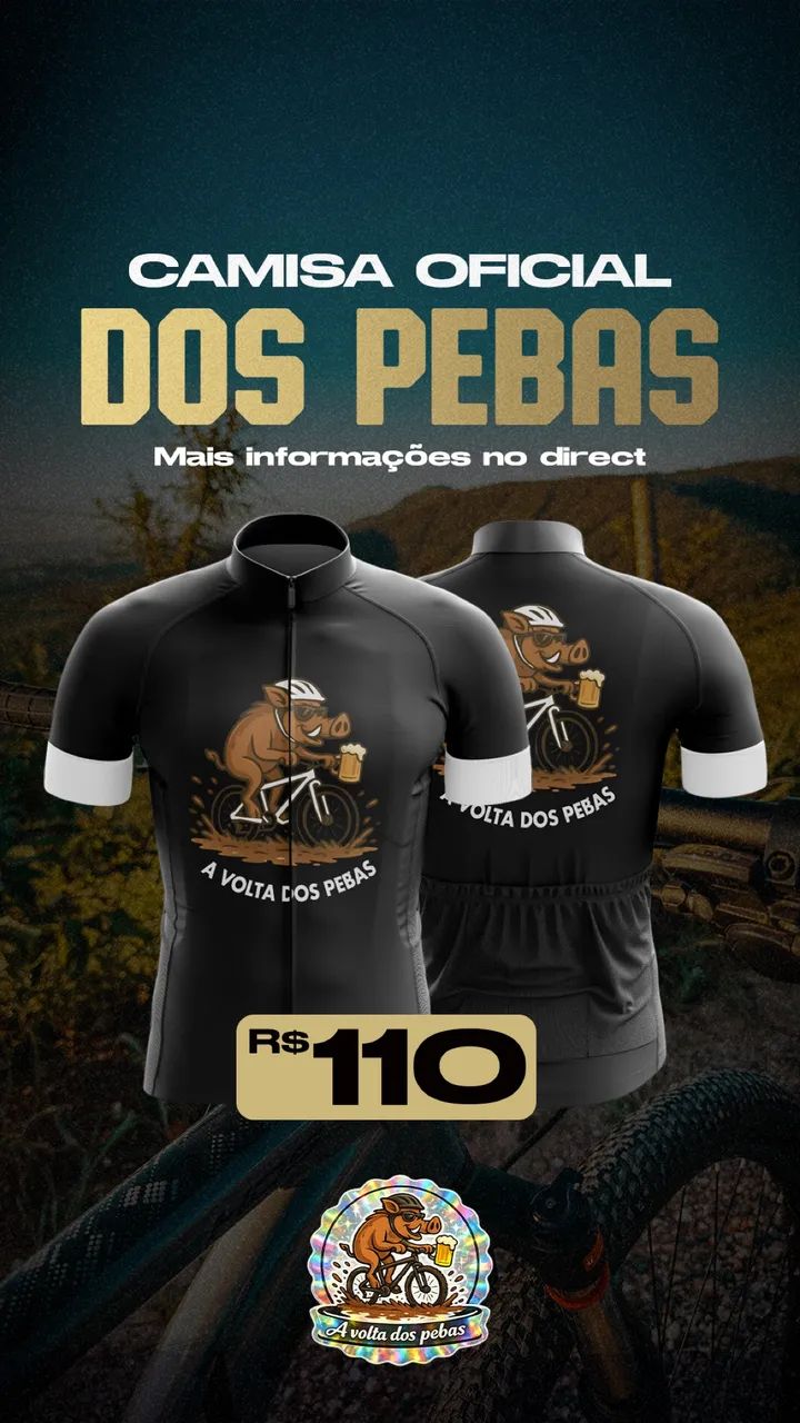 Camisa de ciclismo A Volta dos Pebas  - Foto 2
