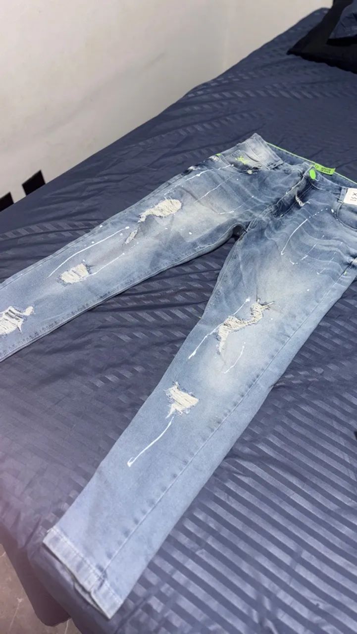 calca jeans jogador clara