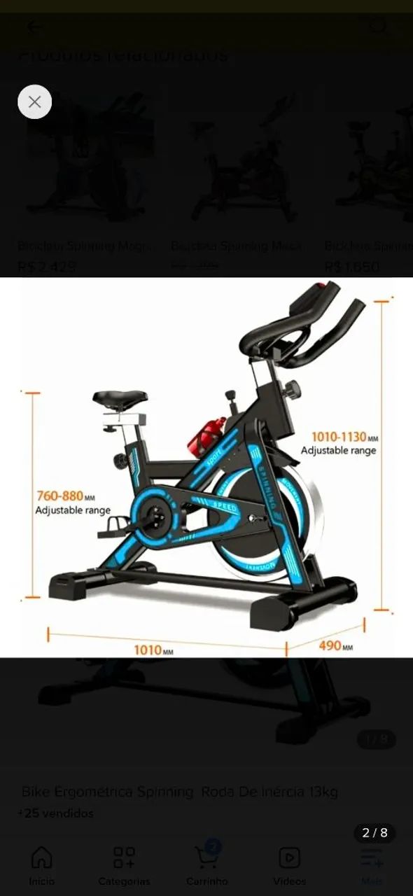 Vendo bicicleta ergometrica 