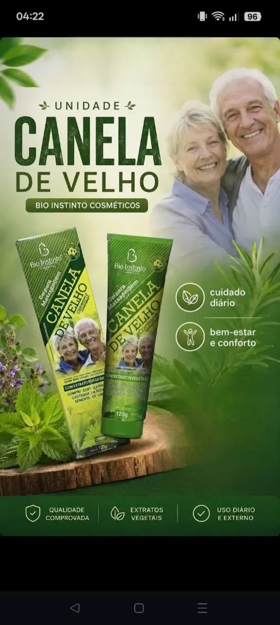 Pomada massageadora canela de velho  - Foto 3