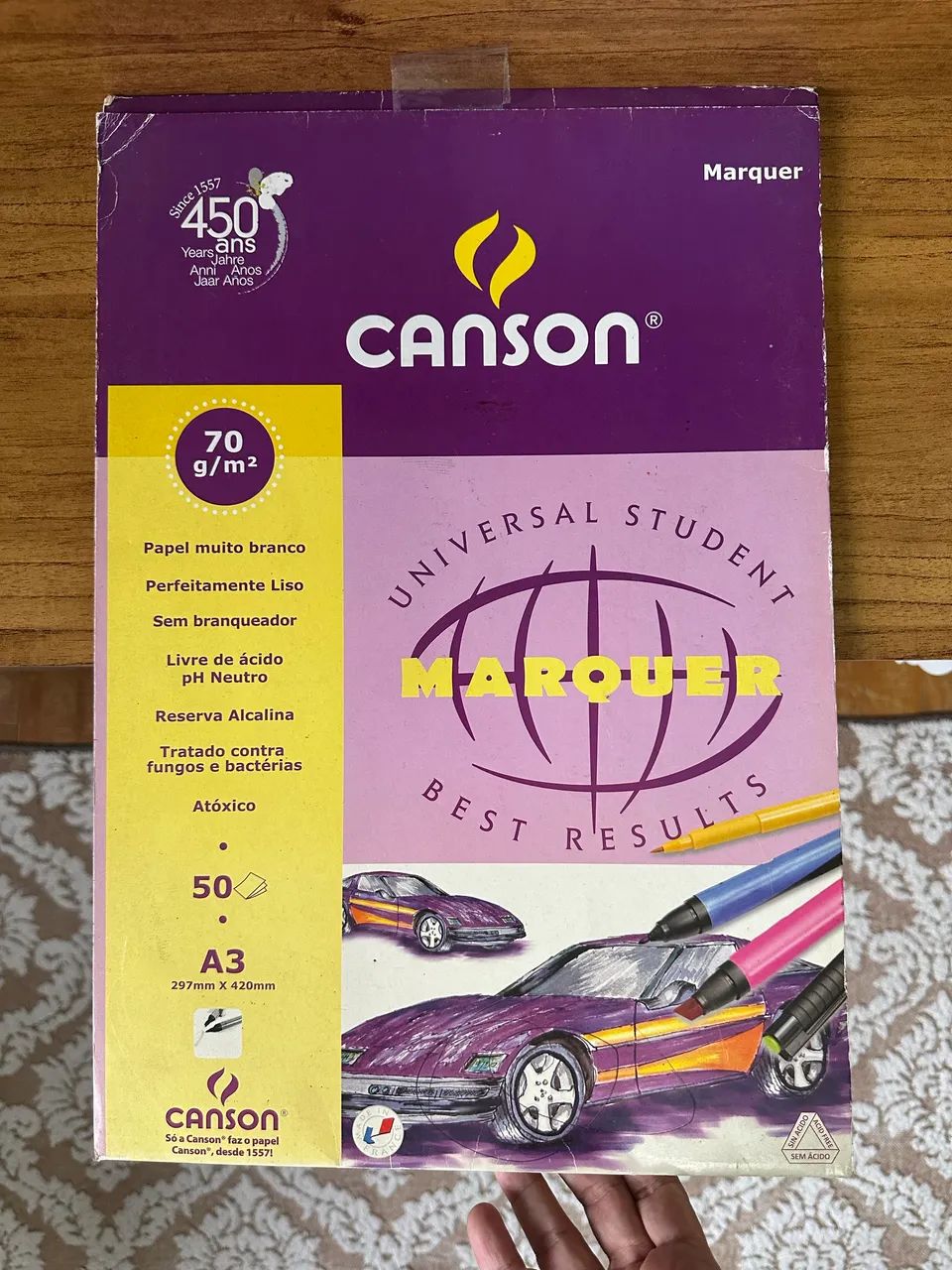 2 Blocos Papel Canson Marker tamanho A3 
