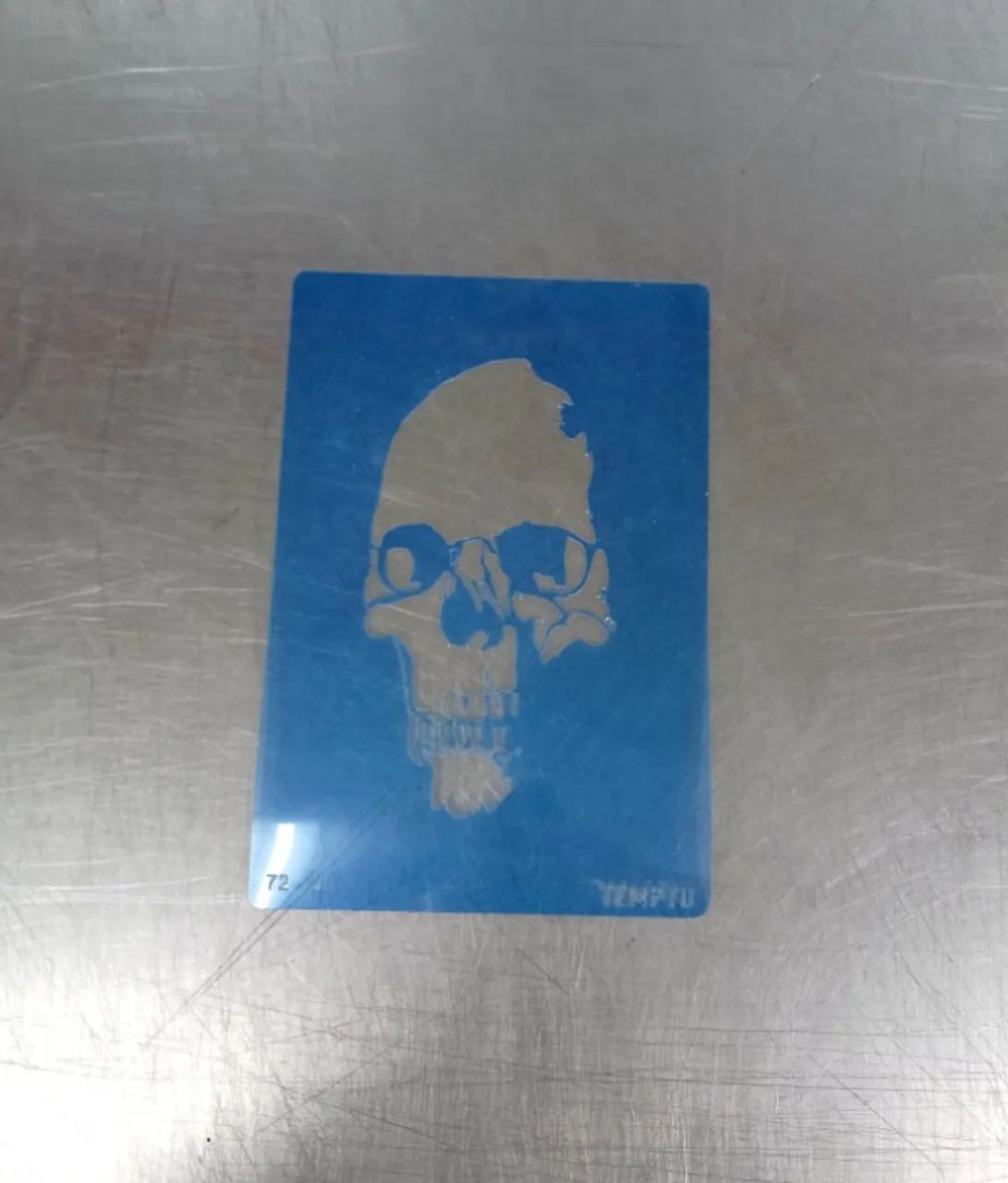 3 Stencils Caveira NOVOS - Foto 3