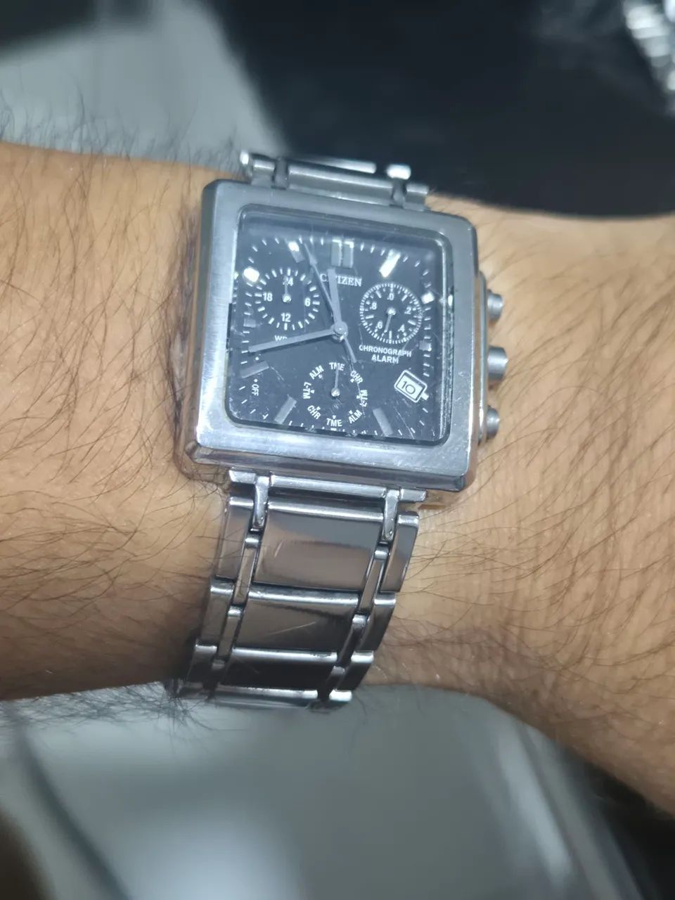 Relógio CITIZEN CRONÓGRAFO A510  QUADRADO   -   ÓTIMO ESTADO - Foto 3
