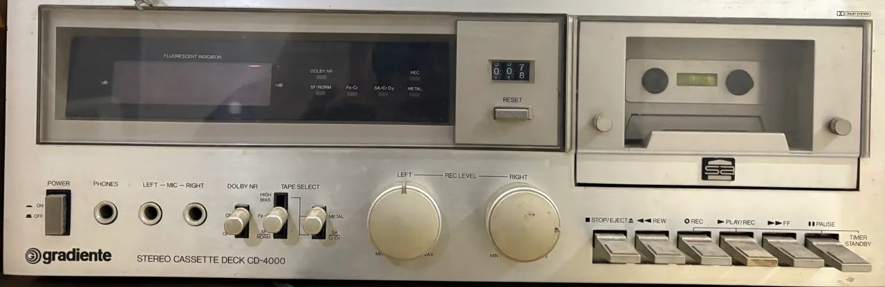 Stereo Cassette Deck Gradiente CD-4000