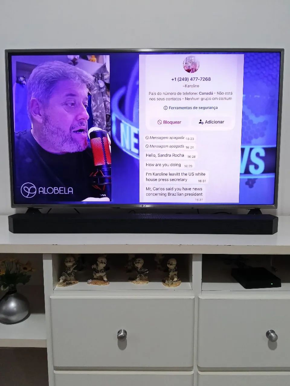 TV SMART 50 COMANDO DE VOZ. IMPECÁVEL E SEM DETALHES