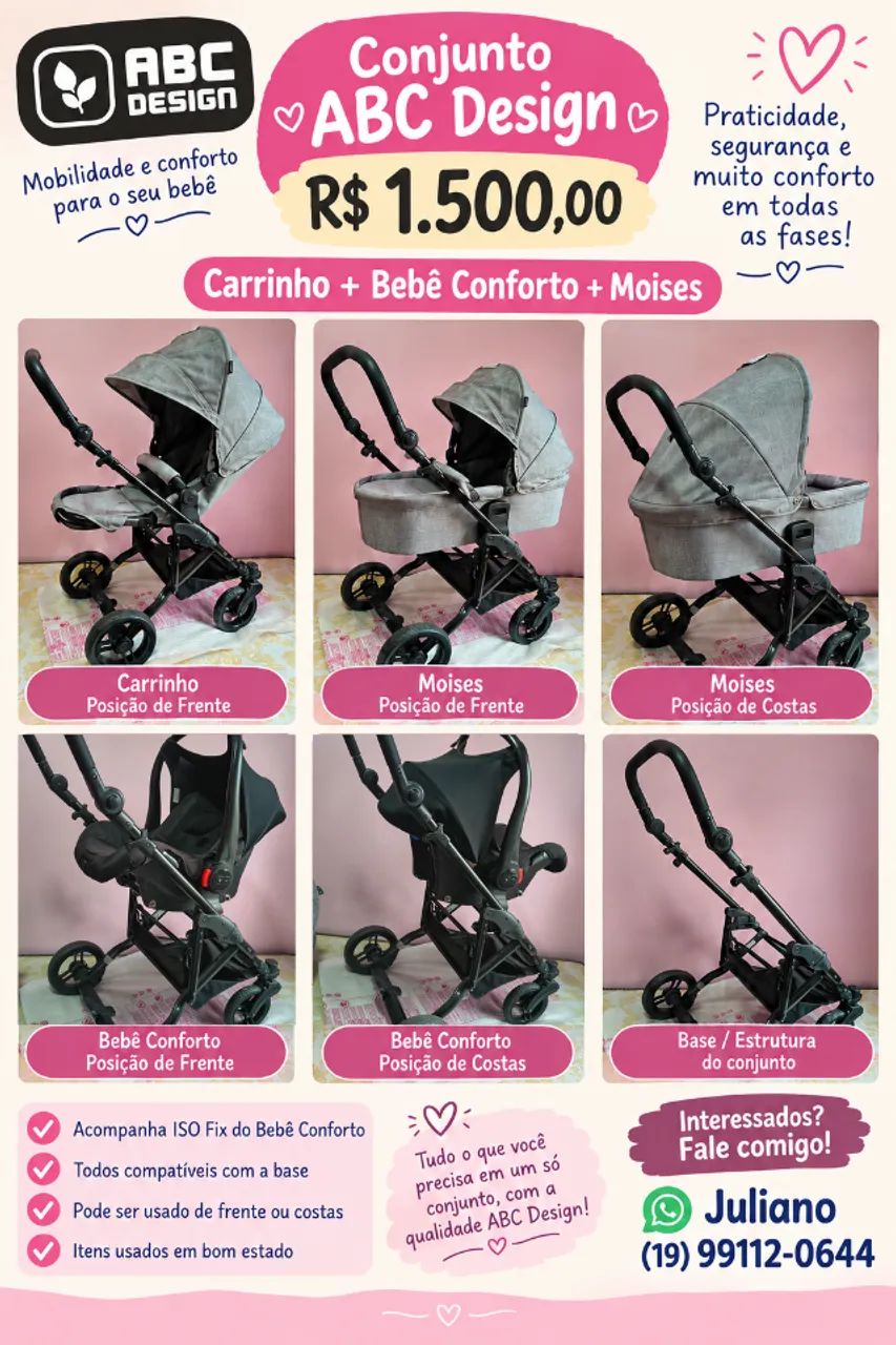 Conjunto ABC Design R$1500,00
