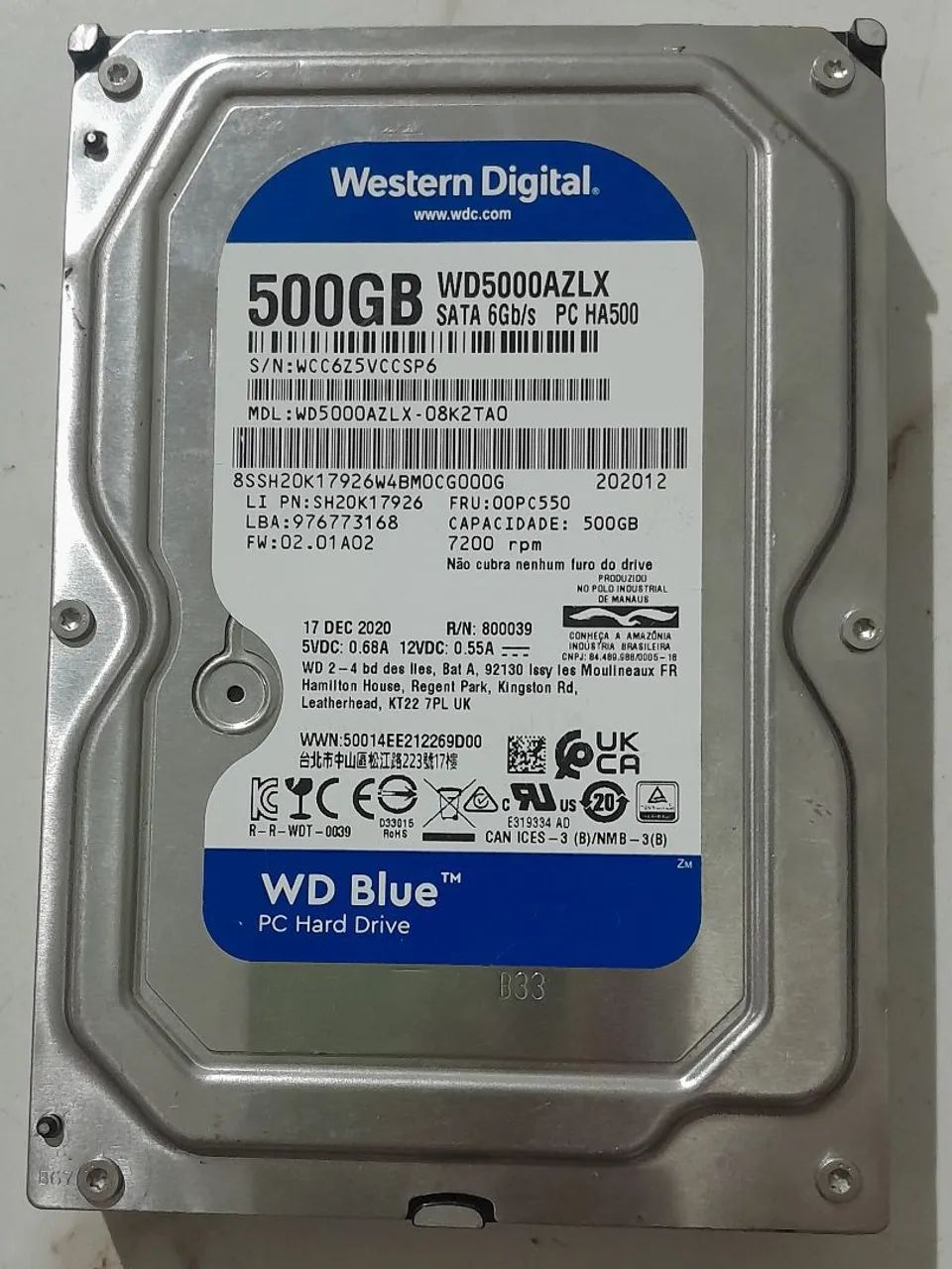 2 HDs de 500gb - WD (Western Digital) [FAÇA SUA OFERTA] - Foto 2