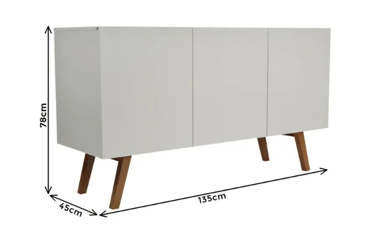 Buffet Branco 3 Portas - Foto 2