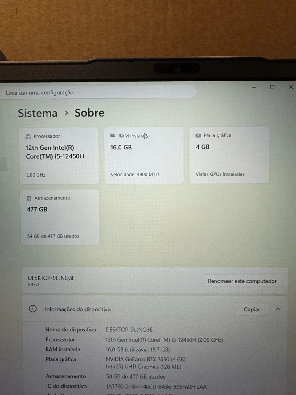 Lenovo LOQ rtx 2050 - Foto 3