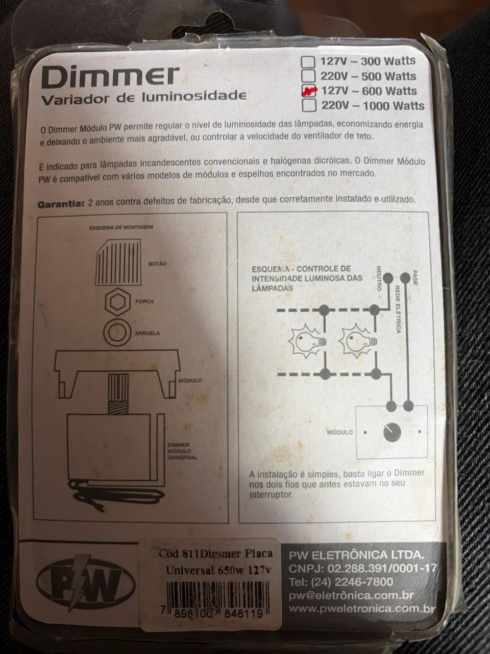 DImmer 127V - 600w - Foto 2