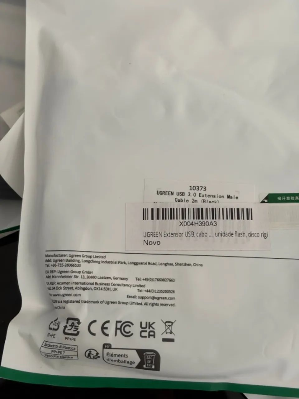 Cabo Extensor USB 3.0 Ugreen - 2 Metros - Foto 4