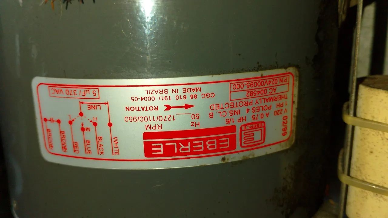 Motor ventilador  EBERLE AC004582 1/6PH 220V - Foto 3