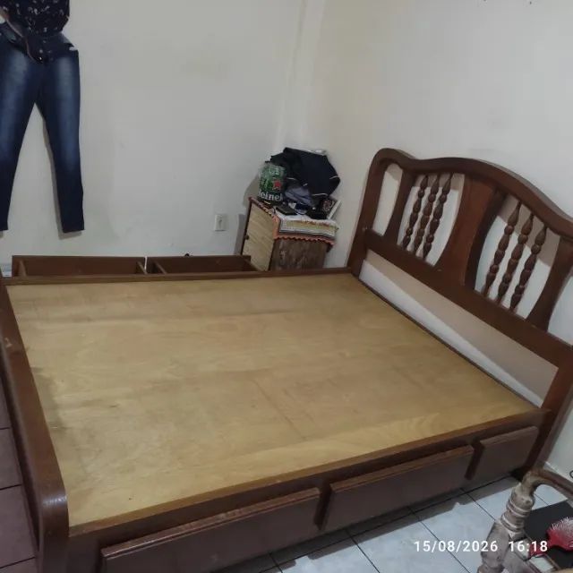 Cama de casal de madeira  - Foto 2