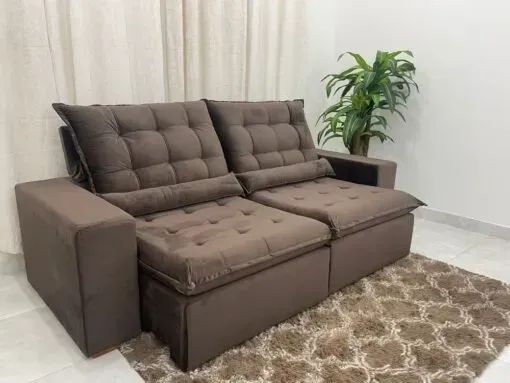 Sofá Retrátil Reclinável Small 2.30m  Produto  Novo!  Pronta Entrega! - Foto 5