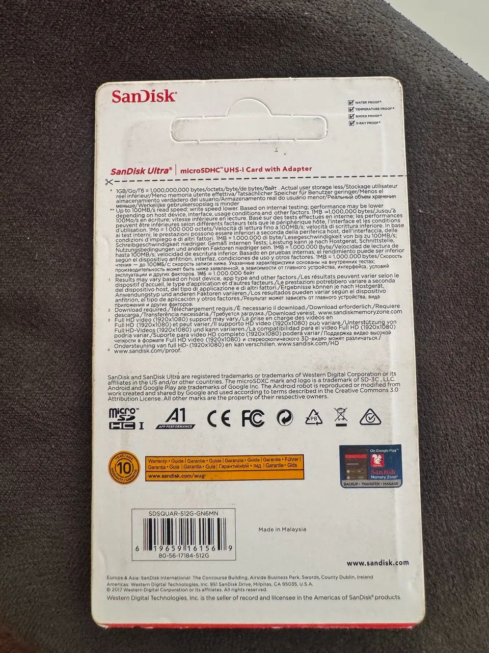 Micro SD Sandisk 512 gb - Foto 2
