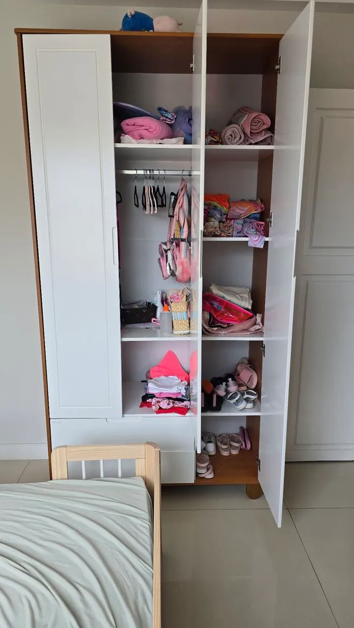 Guarda roupa infantil, 6 meses de uso e excelente estado  - Foto 2