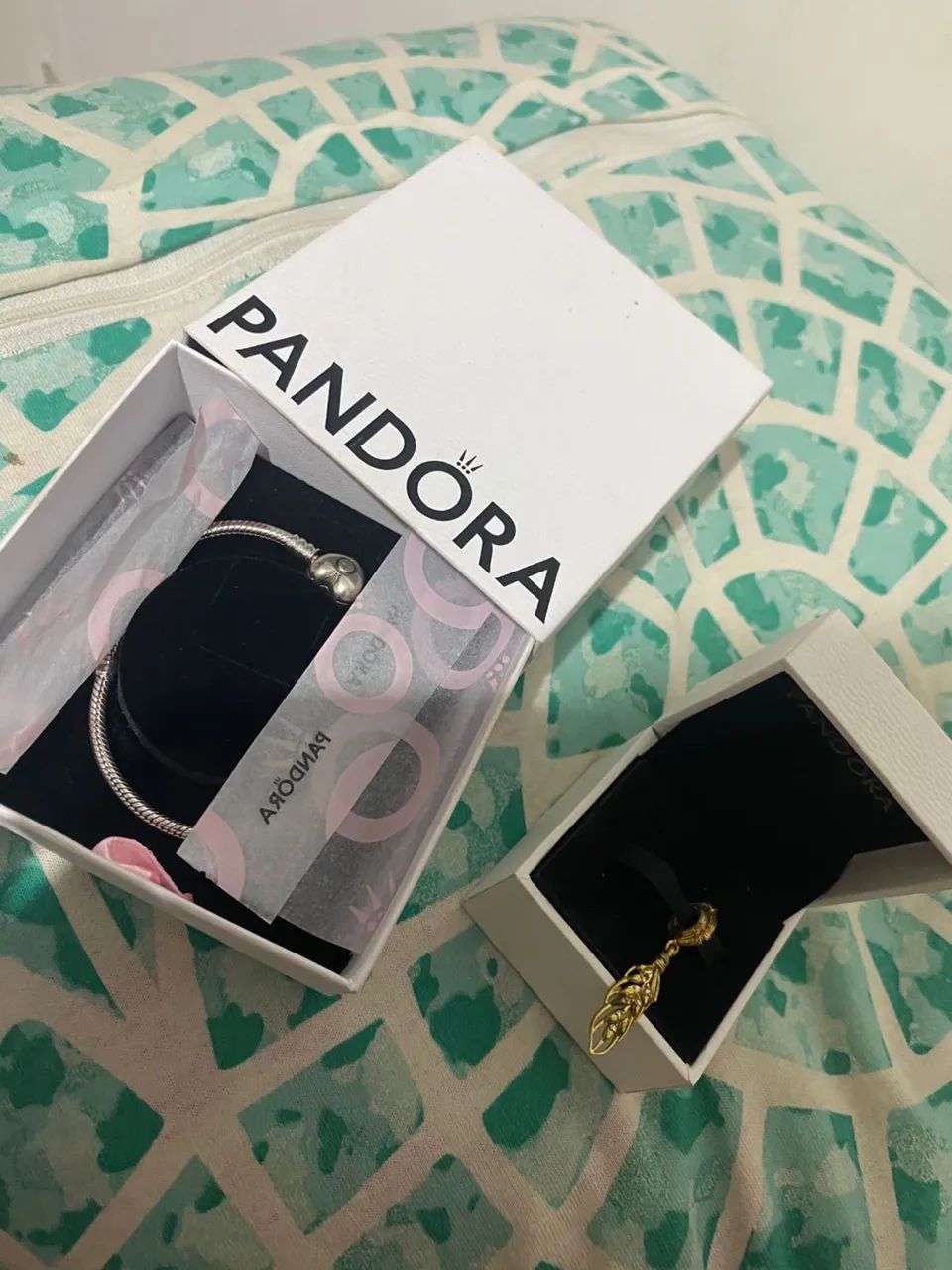 Pulseira Pandora + Berloque Ouro - Foto 3