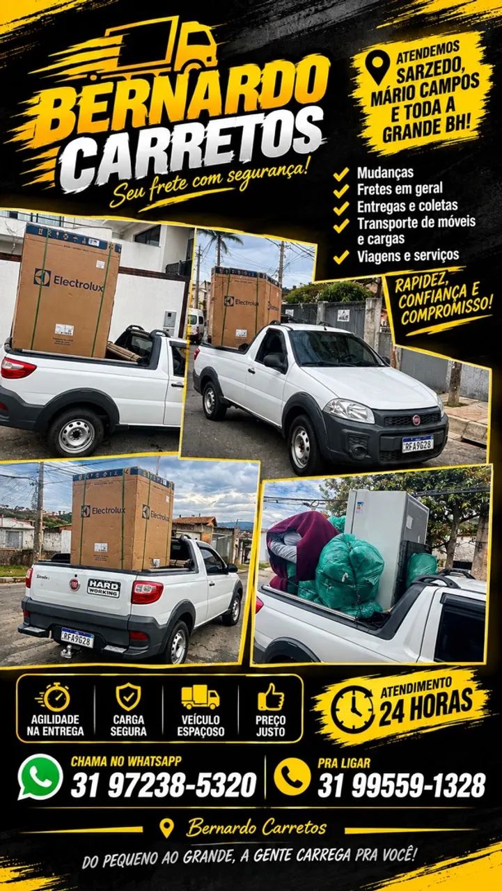 Carretos em Mário Campos e Região - 24 Horas