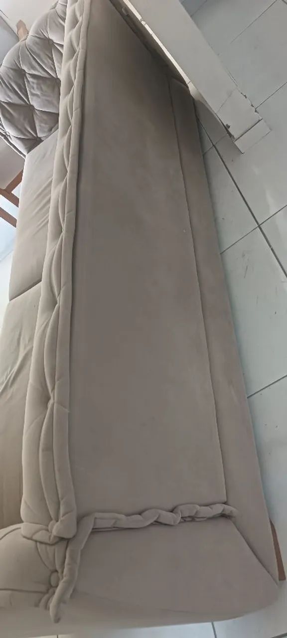 Sofá de luxo 2,38 x90 cm - retirar em itabaiana  - Foto 4