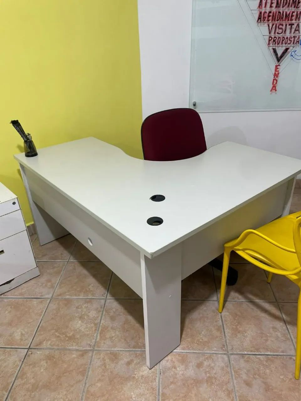 Mesa de escritório em L - Foto 5