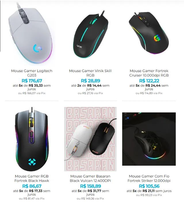 Descubra o Poder da Precisão com Nossa Coleção de Mouses Gamers!