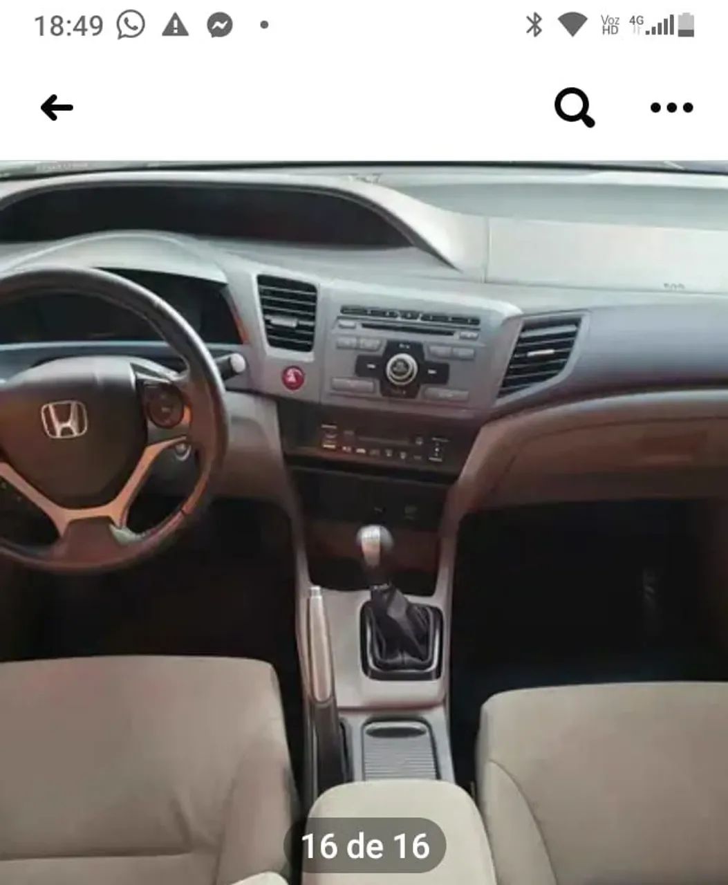 Honda Civic Sedan LXS 1.8/1.8 Flex 16V Mec. 4P 2014 - Foto 4