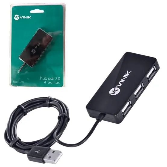 Hub Usb 4 Portas e 1,2m de Cabo 2.0 *ENTREGA GRÁTIS*