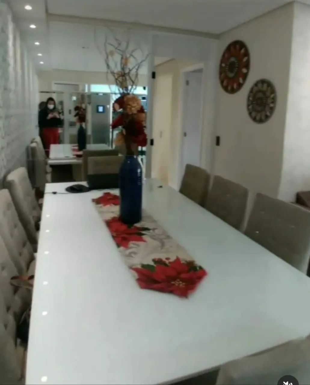 Mesa de jantar 8 lugares - Branca - Foto 3