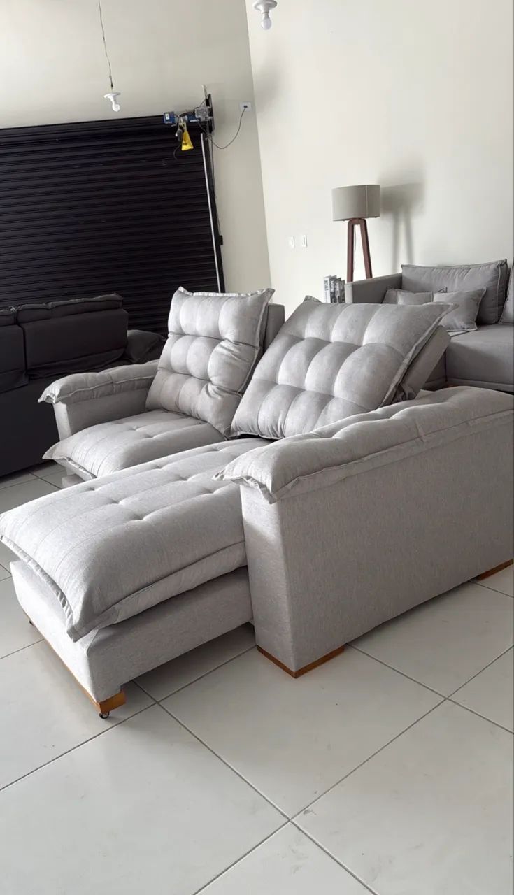 Sofá Retrátil e Reclinável Super Pillow Top - Foto 3