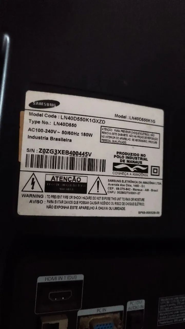 TV Samsung 40 polegadas com defeito  - Foto 4
