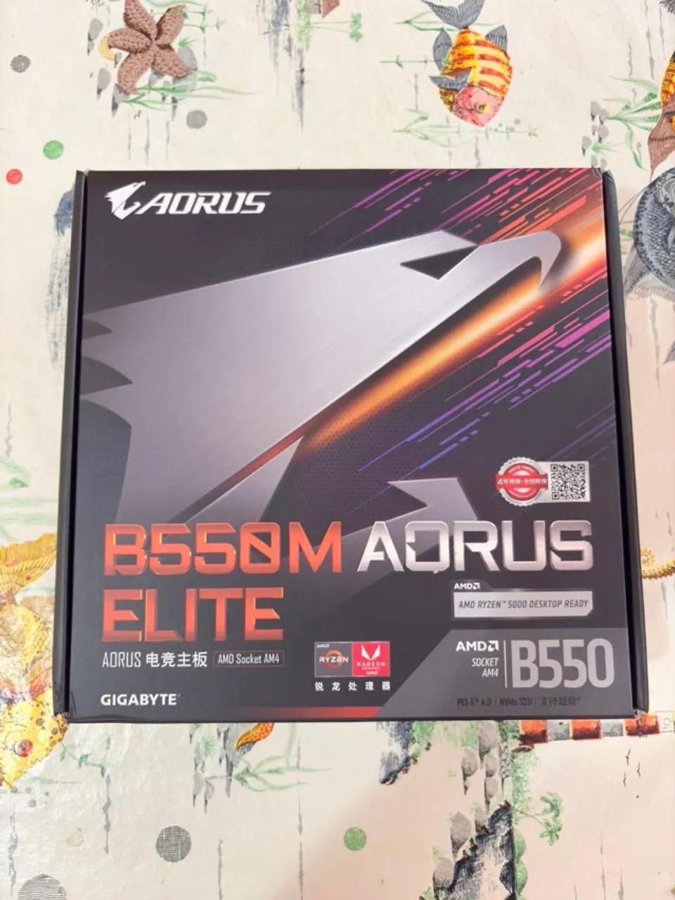 Placa-mãe B550M AORUS ELITE ( lacrada )