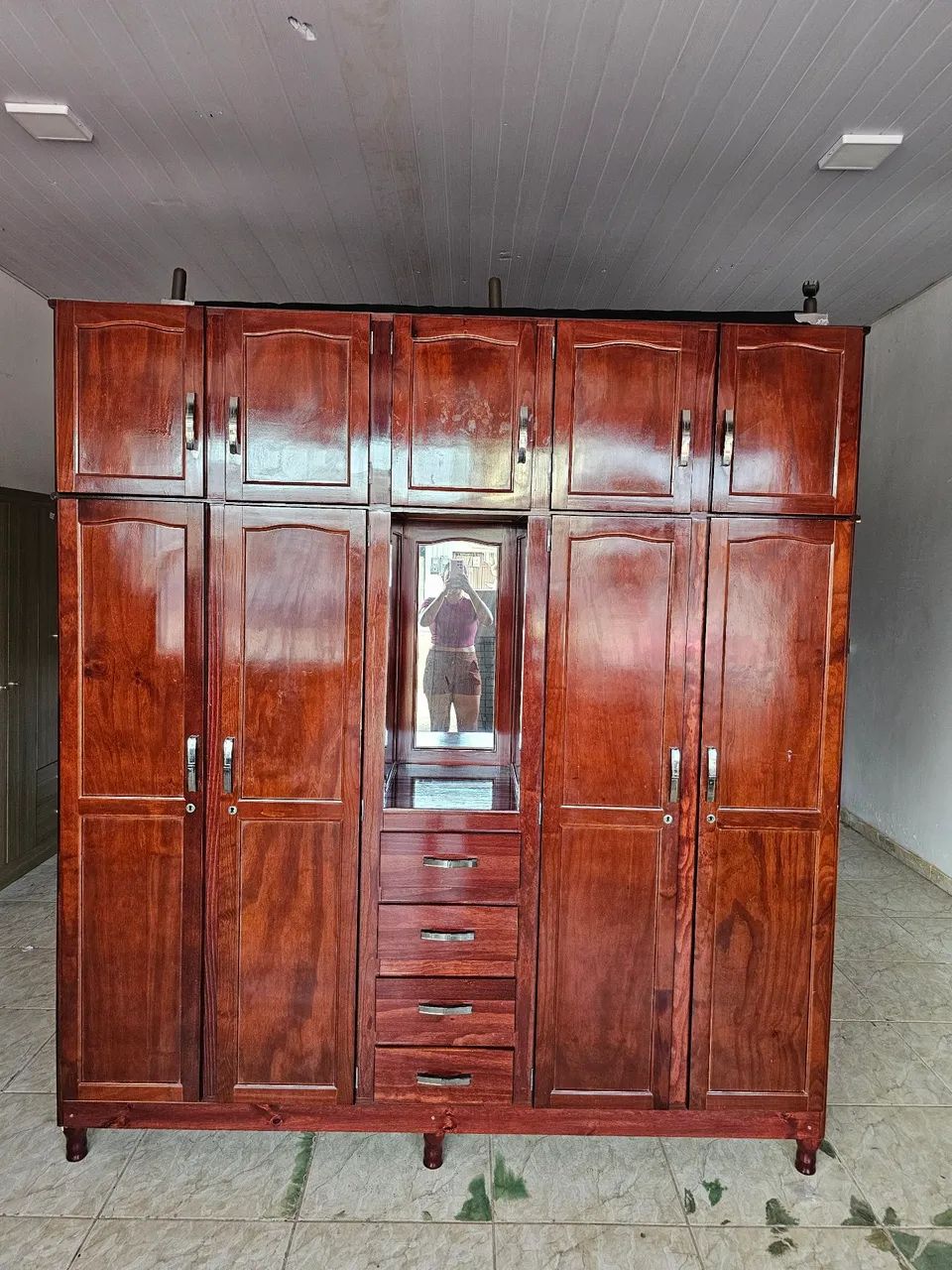Guarda roupa usado de pinho 